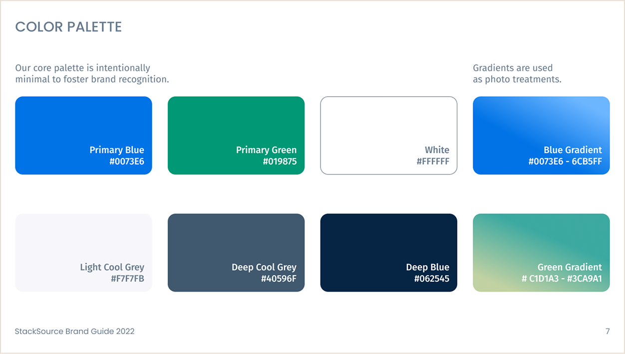 Visual guidelines