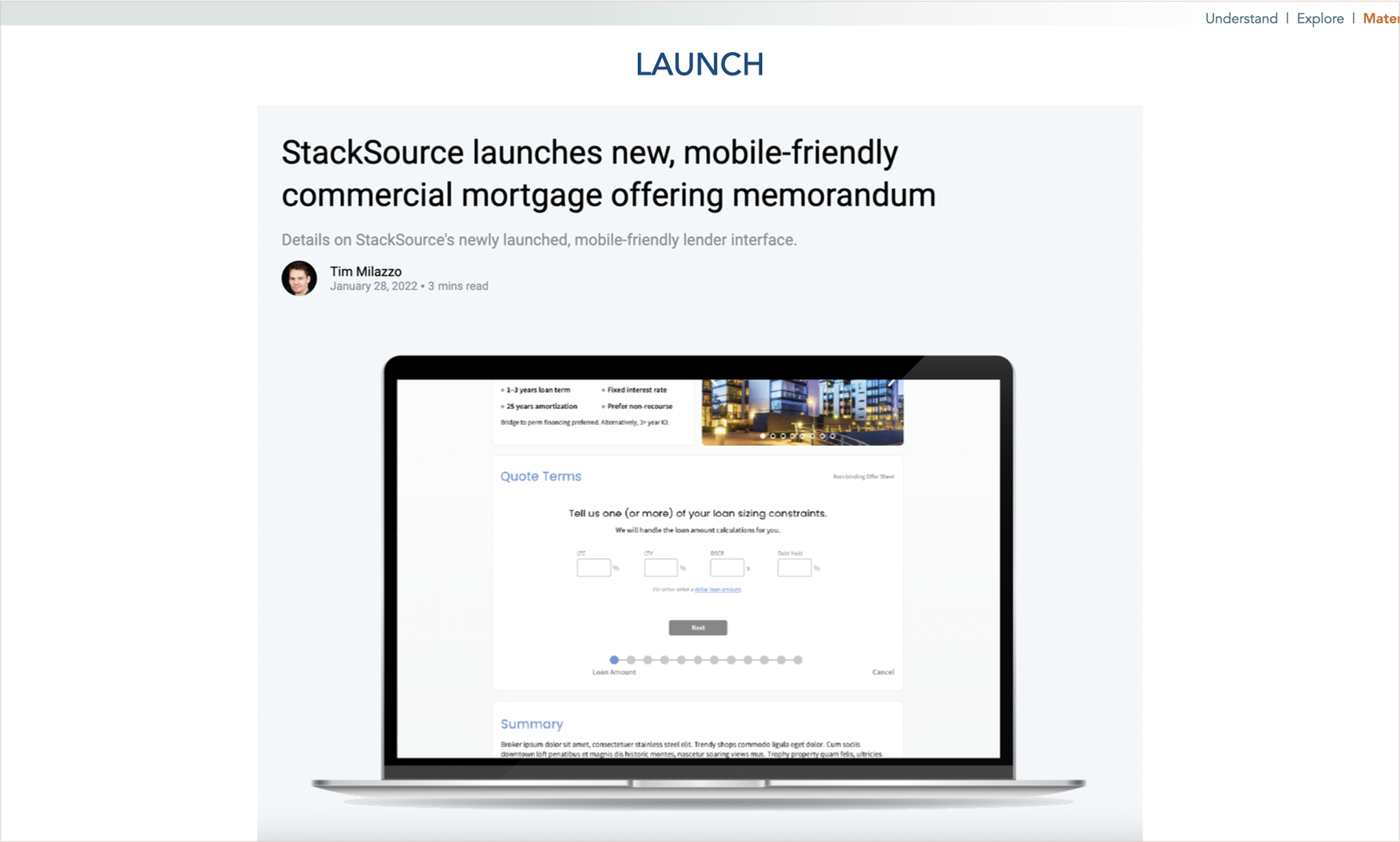Launch and beyond