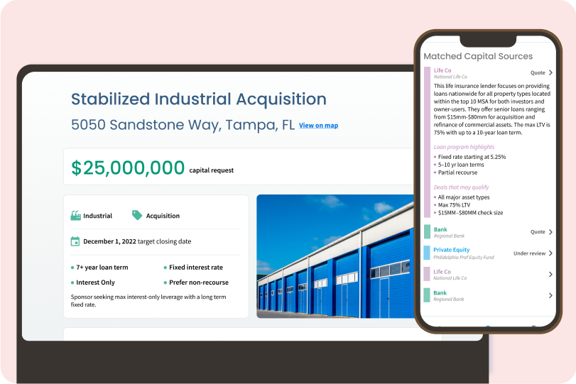 SaaS product for CRE financing